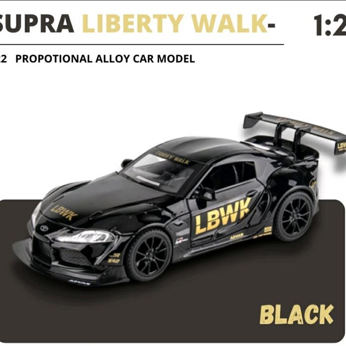 Gambar Diecast toyota supra LBWK skala 1:22 - Hitam dari DELVN TOYS undefined Tokopedia