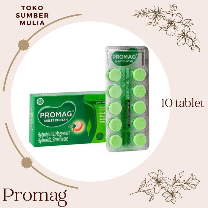 Gambar Promag Tablet Kunyah Obat Sakit Maag dan Kembung dari Toko Sumber Mulia_NEW undefined Tokopedia