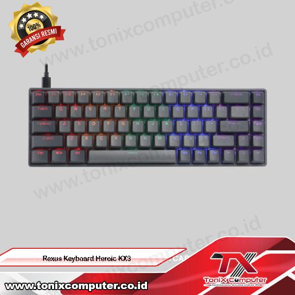 Gambar Rexus Keyboard Heroic KX3 | Keyboard Gaming Mechanical - Hitam, red  dari ToniX Computer undefined Tokopedia