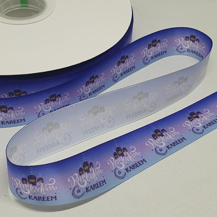 Gambar PITA SATIN 25 MM EDISI IDUL FITRI LEBARAN EID MUBARAK ECER PER YARD - D dari Toko Toucan undefined Tokopedia