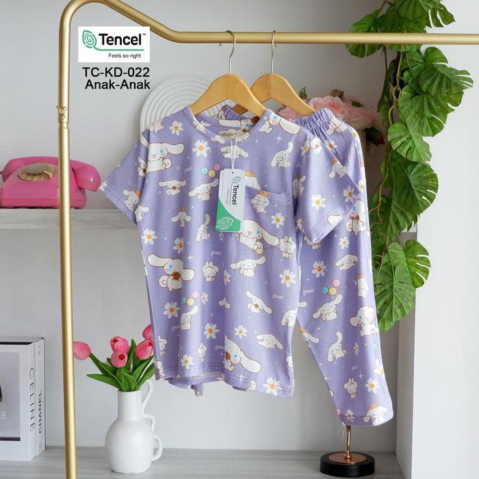 Gambar GREET NIGHT WEAR - PIYAMA PENDEK PANJANG TENCEL ANAK MIX (TC-KD) PP - TC-KD-022, SIZE 12 dari greetnightwear undefined Tokopedia