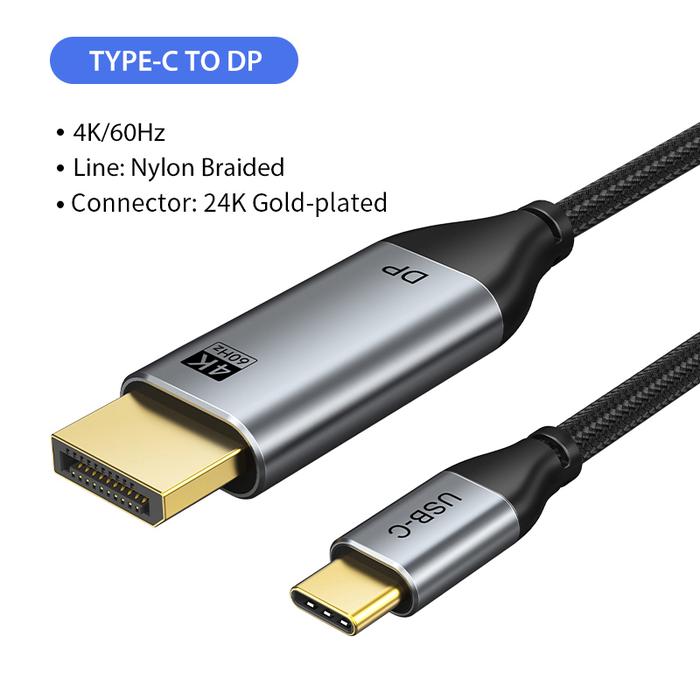 Gambar Kabel USB C to DisplayPort DP 4K 8K Converter Thunderbolt - Cabletime - CC20-1.8M dari XLink Surabaya Kota Surabaya Tokopedia