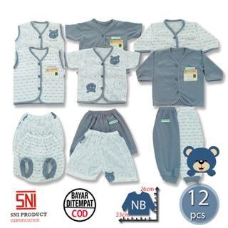 Gambar Ummababyshop: 33 Pcs Paket Perlengkapan Bayi Baru Lahir – Setelan Lucu, Topi, Sarung Tangan & Kaki untuk Laki-Laki dan Perempuan, Kado Brojol, Hadiah Spesial, Baju Bayi Baru Lahir Bundling Murah 0-3 bulan SNI Gift Set Newborn Beruang Coklat - 12BeruangAbu dari ummababyshop_NEW undefined Tokopedia