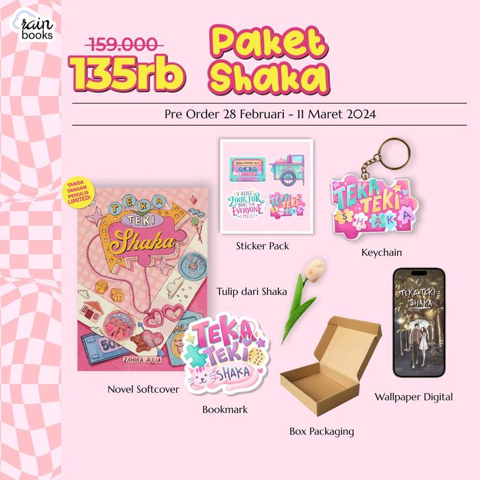 Gambar Pre Order Buku Novel - Teka Teki Shaka - Zahira Aulia - Rainbook Publi - Paket Shaka dari Bumi Fiksi Makassar undefined Tokopedia