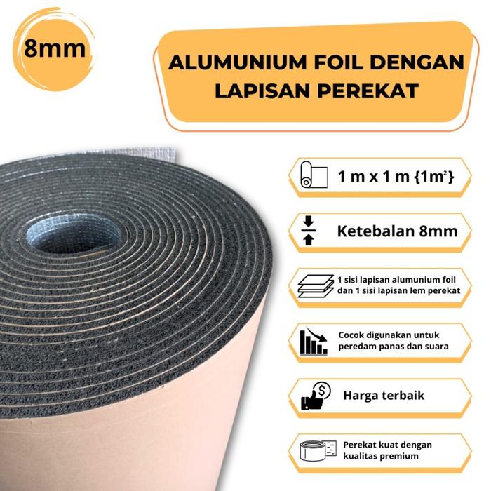 Gambar 8mm ALUMUNIUM FOIL,U/ PEREDAM PANAS MOBIL,THERMAL ALUMUNIUM PER 1M dari Martha Karpet Bali undefined Tokopedia