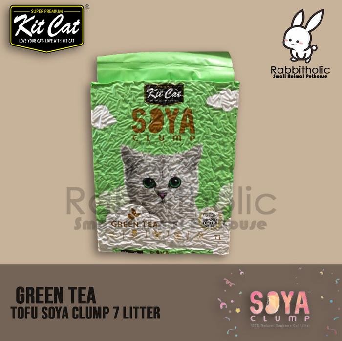 Gambar Cat Litter KitCat Soya Clump 7Lt bedding pelet soya - Green Tea dari Rabbitholic Gading Serpong undefined Tokopedia