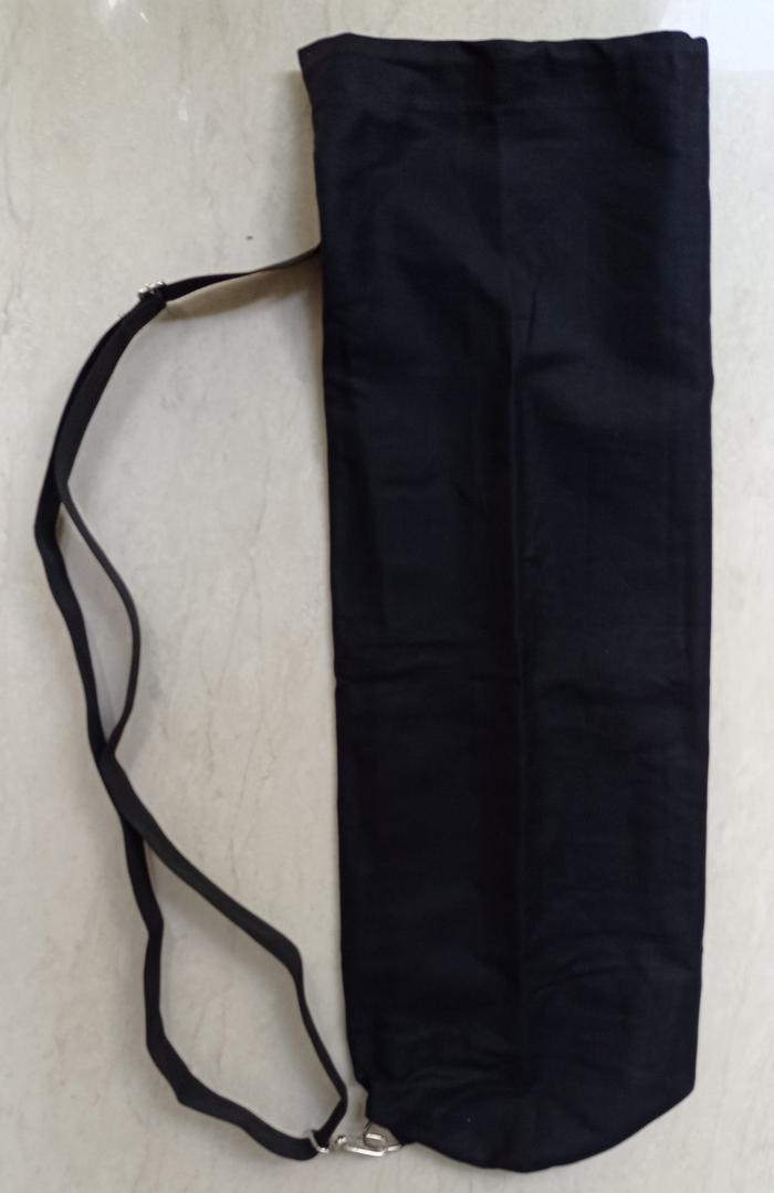 Gambar Yoga Mat Bag Tas Yoga  matras  Canvas Polos - Hitam dari Golden bee store undefined Tokopedia