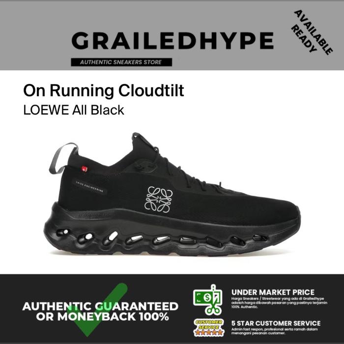 Gambar On Running Cloudtilt x Loewe All Black (100% Original) - 40 dari GrailedhypeStore undefined Tokopedia