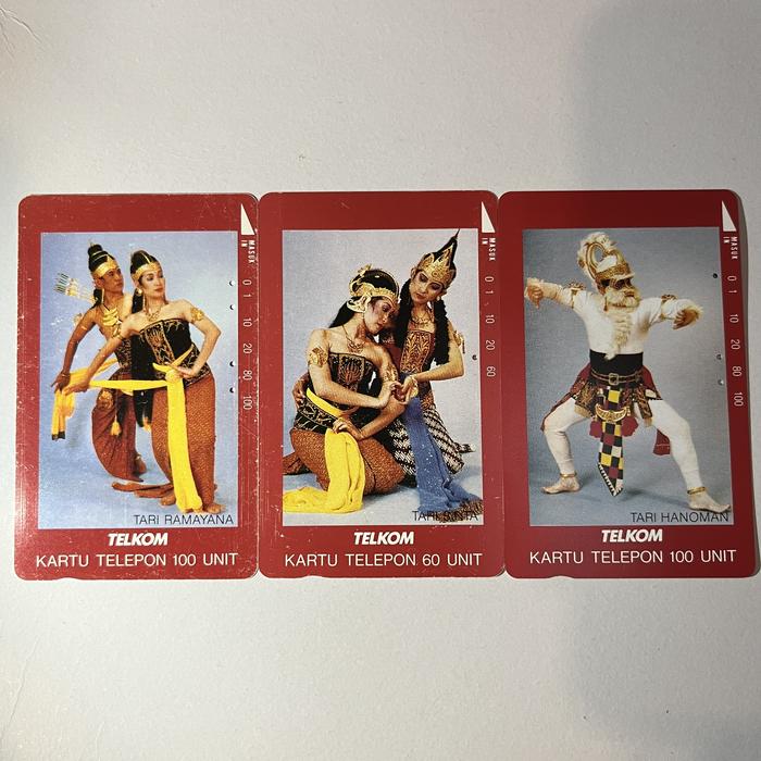 Gambar kartu telepon magnetik telkom wayang orang - Tari Hanoman dari menssana undefined Tokopedia