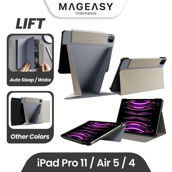 Gambar Case iPad Pro 11 / Air 5 / 4 MagEasy Lift Folio Flip Casing Cover - Alaskan Blue dari SwitchEasy Official undefined Tokopedia