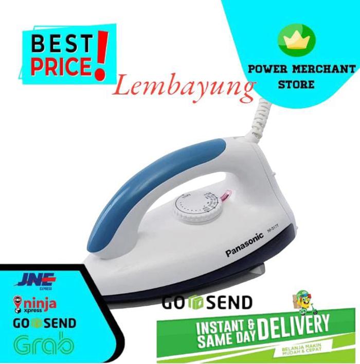 Gambar PANASONIC NI-317T Dry Iron / Setrika Listrik 300 Watt - Biru dari Toko Lembayung Online undefined Tokopedia