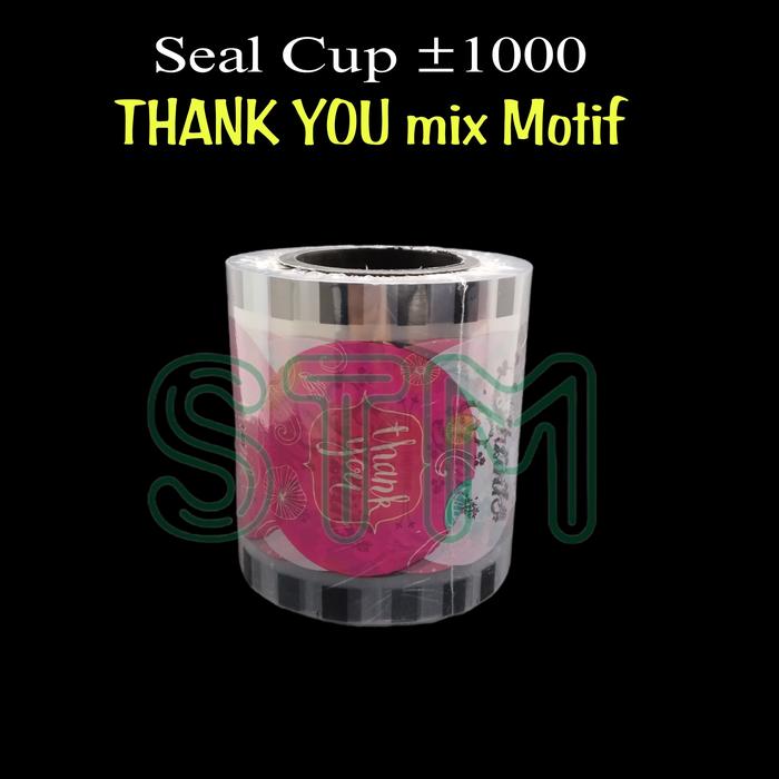 Gambar Plastik Seal Cup polos/roll plastik bening/tutup mesin cup sealer - Thank you MIX dari CHAZONE-STM undefined Tokopedia