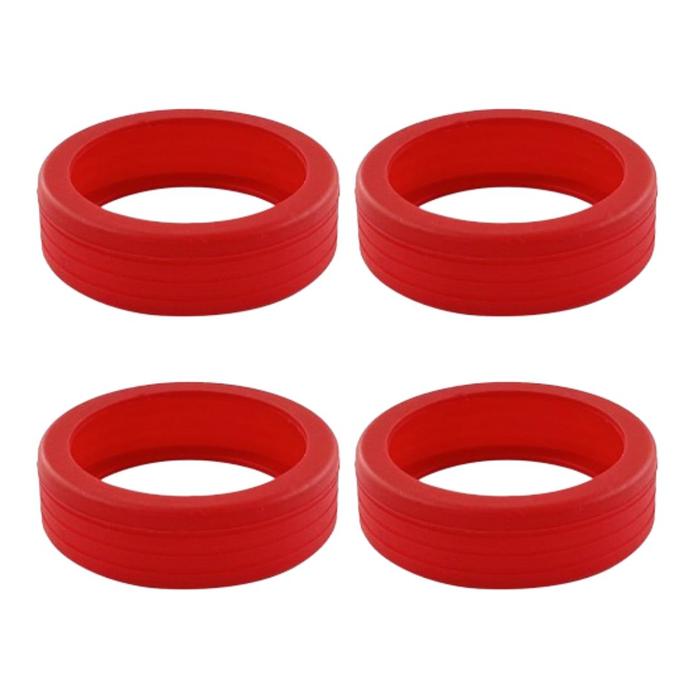 Gambar 8PCS Silikon Karet Cover Pelindung Roda Koper Kursi Trolley - Hollow - Red_4PCS dari DBS Mart undefined Tokopedia