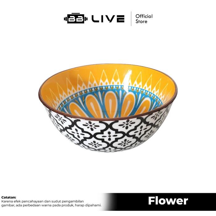 Gambar DISCOUNT BB LIVE MANGKOK MOTIF NEW BOHEMIA BAHAN KERAMIK / MANGKOK - Flower dari Robert-Store undefined Tokopedia