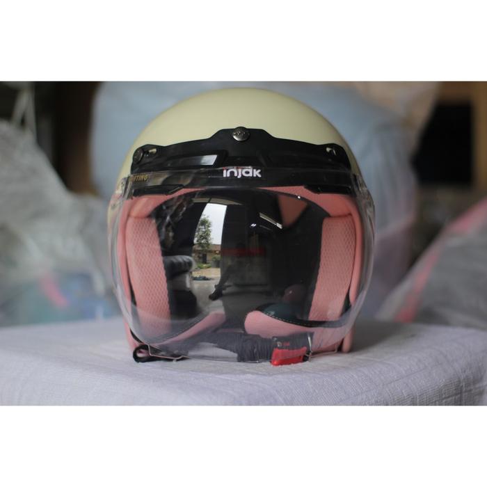 Gambar HELM BOGO CAMELIA PASTEL DEWASA KACA CEMBUNG BENING - Cream dari RVM BERKAH HELMETS undefined Tokopedia