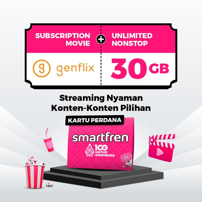 Gambar Kartu Perdana Smartfren Movie - GENFLIX dari Smartfren_NEW undefined Tokopedia