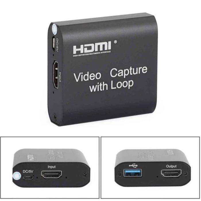 Gambar HDMI VIDEO CAPTURE CARD LIVE / GAME STREAMING RECORDING USB VIDEO - LOOP BASIC dari RFV COMP undefined Tokopedia