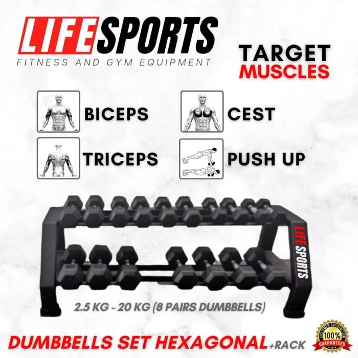 Fitness Equipment 20 Pair Dumbbell Rack Gym Equipment Dumbbell