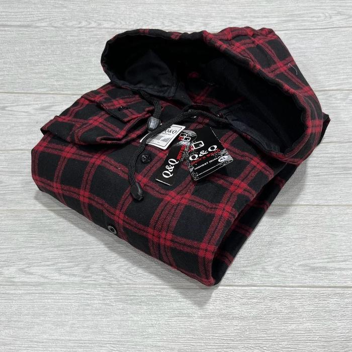 Gambar flannel hoodie/kemeja flanel hoodie/kemeja jaket berkupluk - Motif 1, XL dari paajik undefined Tokopedia