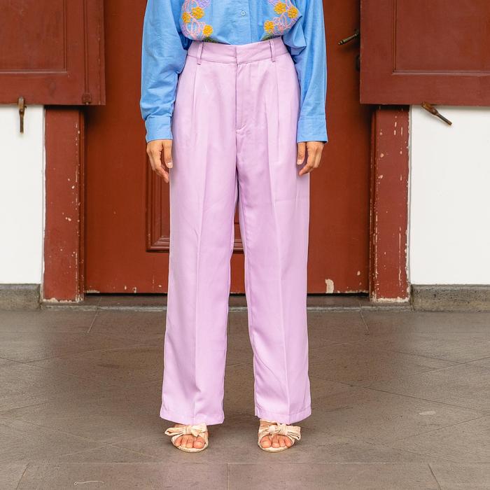 Gambar NONAETAL Romance Pants - Lavender Pink, S - M dari Nonaetal undefined Tokopedia