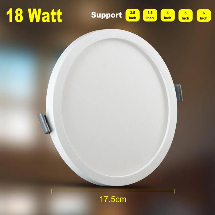 Gambar Lampu Downlight LED Panel Inbow 12W 18W / Lampu Panel LED Inbow Bulat - 18 Watt, Warm White dari Lampu Bagus undefined Tokopedia