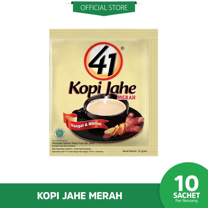 Gambar Kopi Jahe Merah 41 Original Stamina Menghangatkan tubuh AMH dari Distributor Herbal Jkt undefined Tokopedia