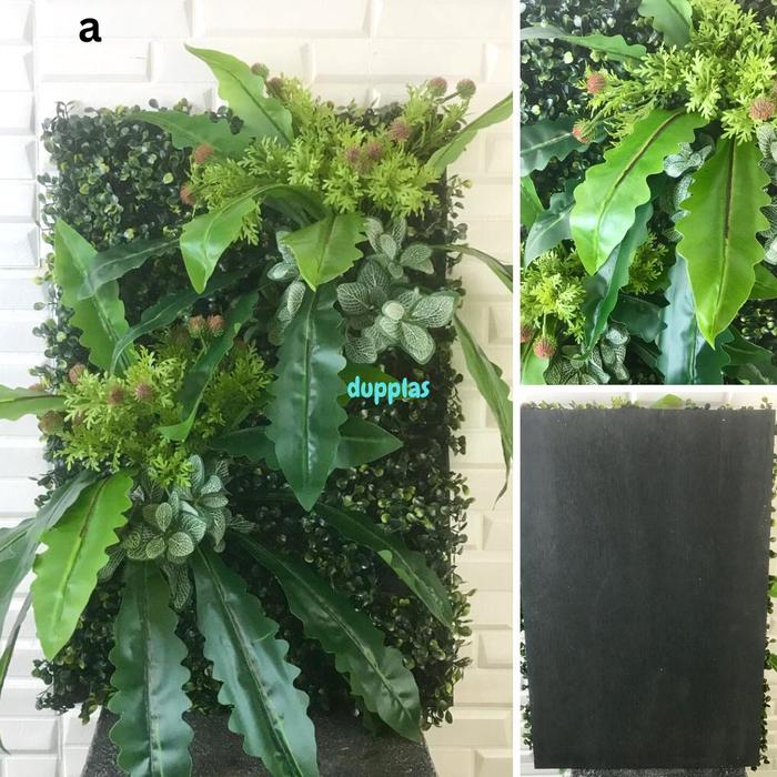 Gambar Tanaman Artificial Vertical Garden Instant Plug and Play Aneka Motif - Kode A dari duniapohonplastik undefined Tokopedia