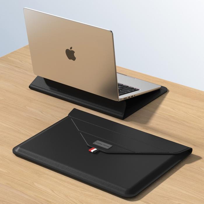 Gambar Huawei MatePad Pro 13.2 Leather Stand Sleeve Clutch Bag Tas Laptop - Hitam dari MurahCell ID undefined Tokopedia