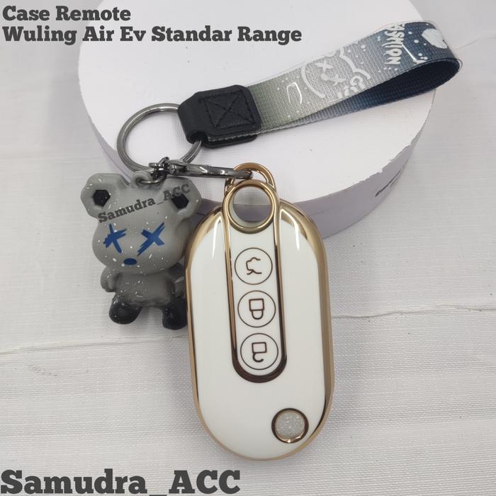 Gambar Gantungan Kunci Casing Kunci Remote Wuling Air EV Standar Range - Putih dari _BSS_ undefined Tokopedia