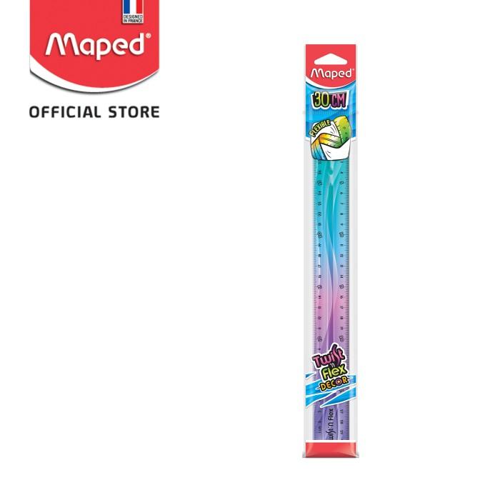 Gambar Maped Penggaris Alat Tulis Perlengkapan Sekolah / Kebutuhan Kantor - Lentur T&F, 15 CM dari Maped Store Kota Administrasi Jakarta Timur Tokopedia