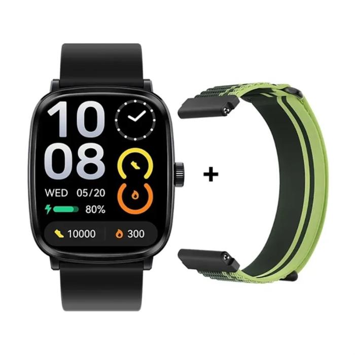 Gambar Haylou RS5 LS19 Smartwatch 2.01" AMOLED AOD BT Call SpO2 IP68 Metallic - BLACK dari QUEEN id Official undefined Tokopedia