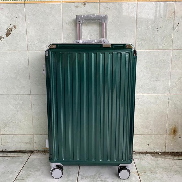 Gambar Koper 20 Inch Aluminium Frame TSA Lock Fiber PC Koper Travel Free Pack - Hijau, 20 Inch dari GrosirKoperBandung undefined Tokopedia