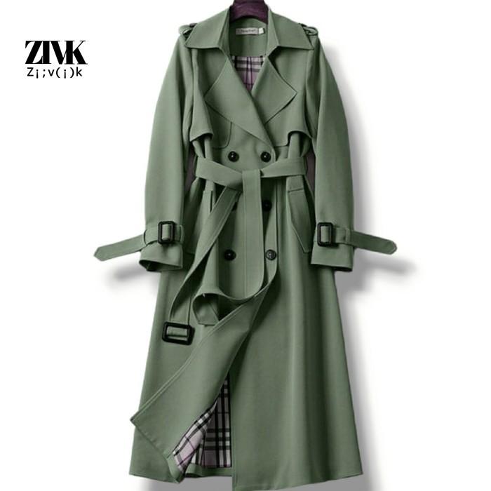 Gambar ZIVK Lula Long Coat Knee Length Autumn - Bamboo, M dari ZIVK undefined 4 Tokopedia