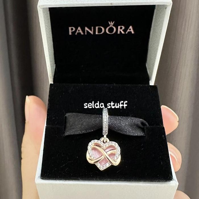 Gambar sparkling infinity heart bracelet bangle pandora dari xo pando undefined Tokopedia