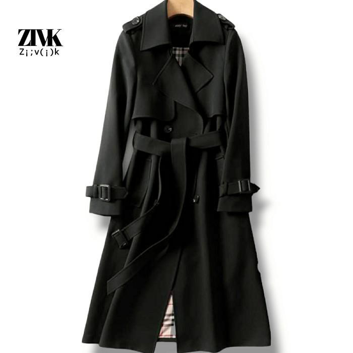Gambar ZIVK Lula Long Coat Knee Length Autumn - Bamboo, M dari ZIVK undefined 5 Tokopedia