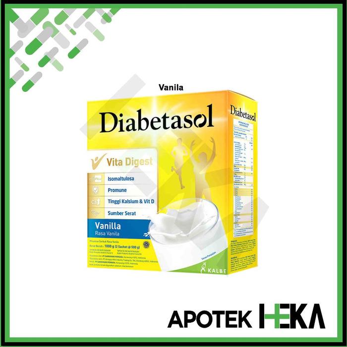 Gambar Diabetasol 950 g - Susu Nutrisi Khusus Diabetes - Vanila dari STAR OFFICIAL INDONESIA undefined Tokopedia