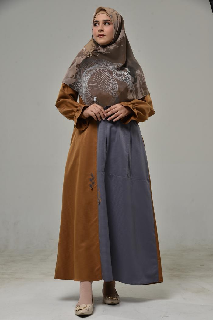 Gambar Bani Batuta - Gamis Dress Muslim Lengan Panjang Furiz Exclusive - 35N DessertDust, XS dari MOT.Fashionid undefined Tokopedia
