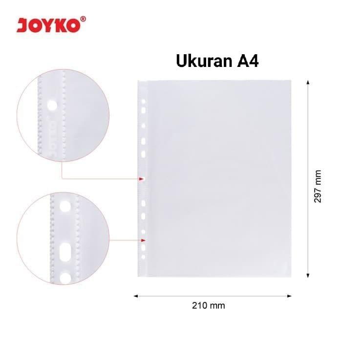 Gambar JOYKO SHEET PROTECTOR PELINDUNG KERTAS MAP PLASTIK A4 F4 (10 sheet) - A4 dari OFFICENET undefined Tokopedia