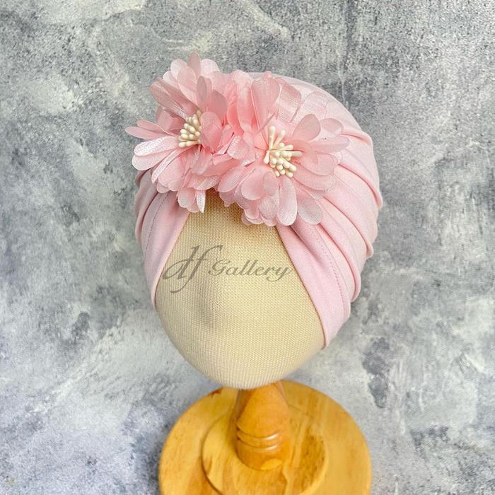 Gambar Turban Anak Bayi Perempuan Marsya dfGallery Bunga Putik Cantik - Babypink dari dfGallery.id Kota Surabaya Tokopedia