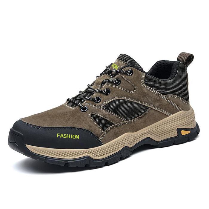 Gambar Techdoo Sepatu Pria Sport Shoes Sepatu Hiking Keren Trendy MH212 - Khaki, 41 dari Techdoo undefined Tokopedia