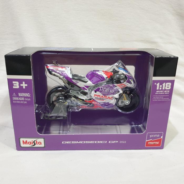 Maisto Modellmotorrad Pramac Racing Zarco – Miniatur Im Maßstab 1:18, Mit Gummireifen