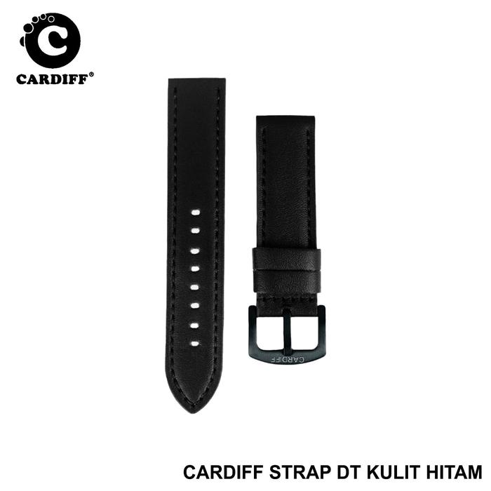 Gambar CARDIFF Strap Kulit Dual Time Original Strap Jam Tangan Kulit UK 22 Coklat Watch Hitam Watches - Hitam dari CARDIFF. undefined Tokopedia