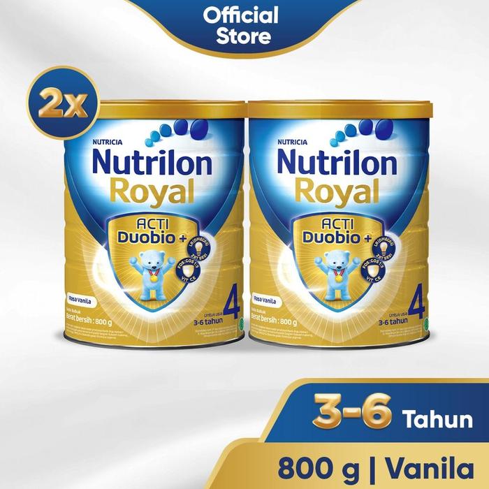 Gambar Nutrilon Royal 4 Vanila Susu Pertumbuhan Bubuk 800 gr x 2 - Bundle 2 Kaleng dari STAR OFFICIAL INDONESIA undefined Tokopedia