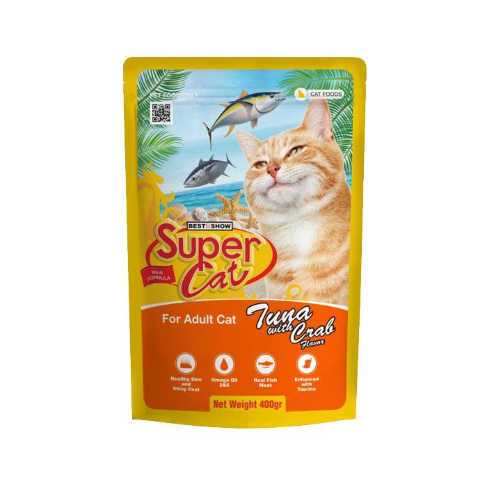 Gambar Makanan Kucing Supercat 400g Pouch SUPER CAT [GOJEK-GRAB] dari BUKA PETSHOP undefined 3 Tokopedia