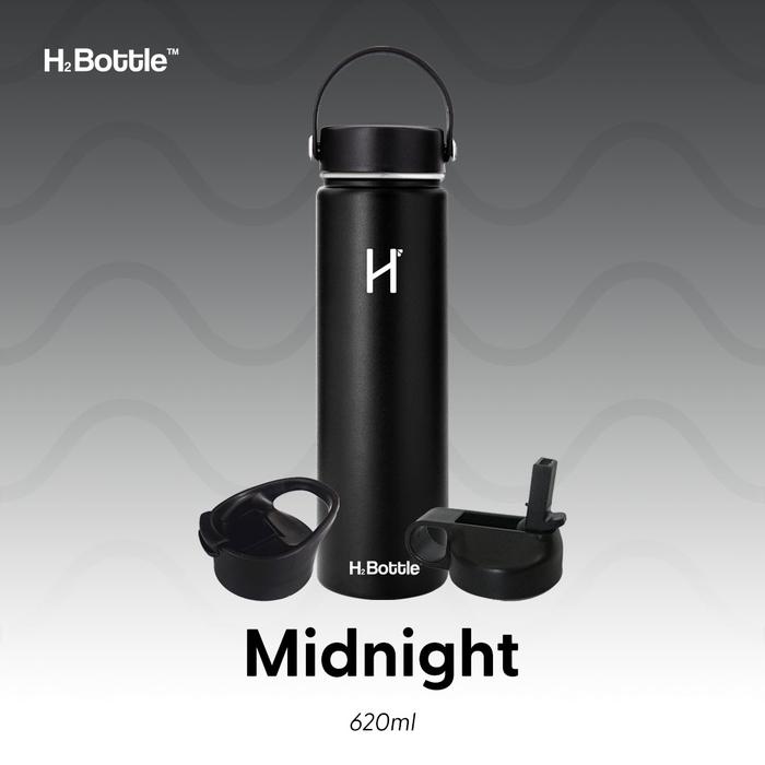 Gambar H2 Bottle Vacuum Insulated Water Bottle 620ml - Midnight Black dari H2 Bottle undefined Tokopedia