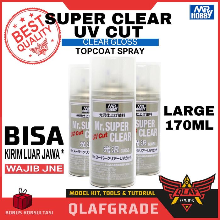 Gambar TOP COAT UV CUT VARIAN MR SUPER CLEAR Mr Hobby topcoat ori Japan - UV CUT GLOSS dari Wahkhilaf undefined Tokopedia