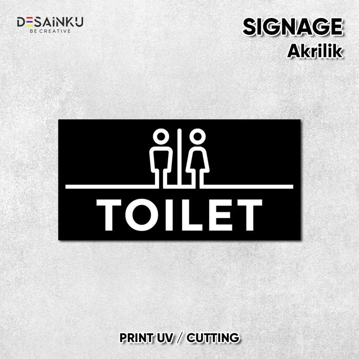 Jual Sign Akrilik Toilet 2 UV Print/Signage Akrilik Toilet UV Print ...
