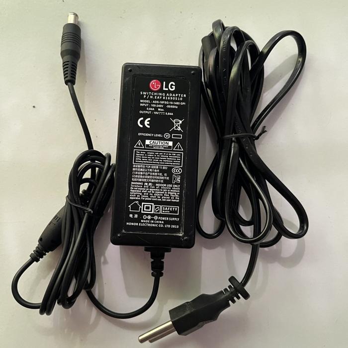 Gambar Adaptor Charger Monitor TV LG Original 19V 1.7a 0.8a 0.84a Kabel power - Complit dari GOLDENCONNECT undefined Tokopedia