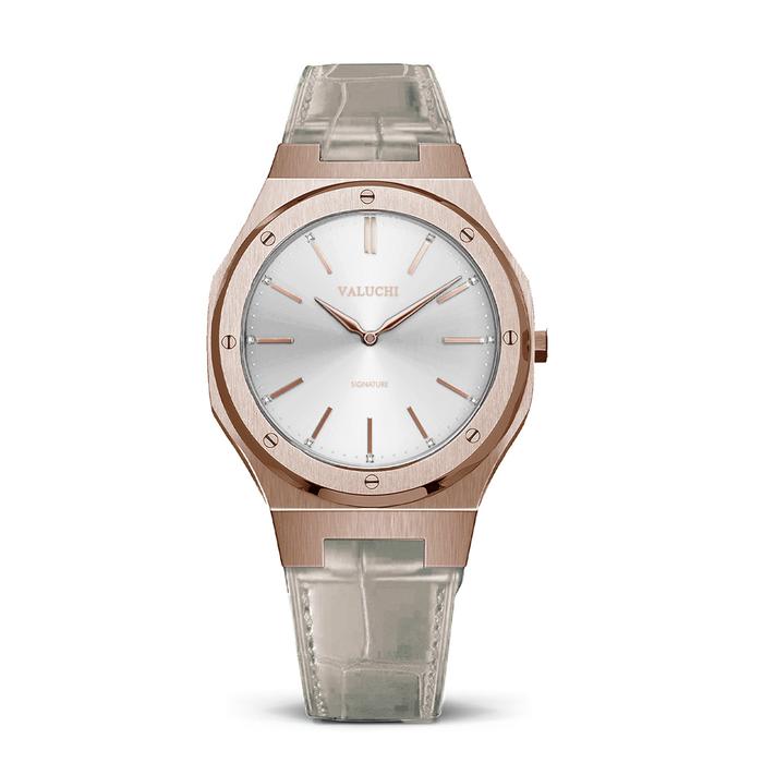 VALUCHI Rose Gold Black 自動巻き腕時計