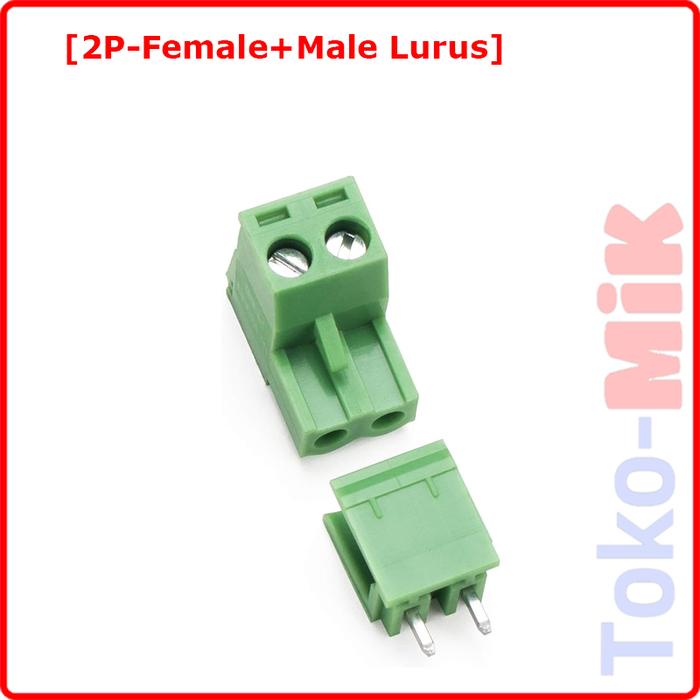 Gambar Konektor Terminal Block Baut Skrup PCB KF2EDG Pitch 5.08mm 300V 15A - 2P-Lurus-1-Set dari Toko-MIK undefined Tokopedia